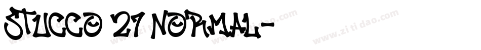 Stucco 27 Normal字体转换